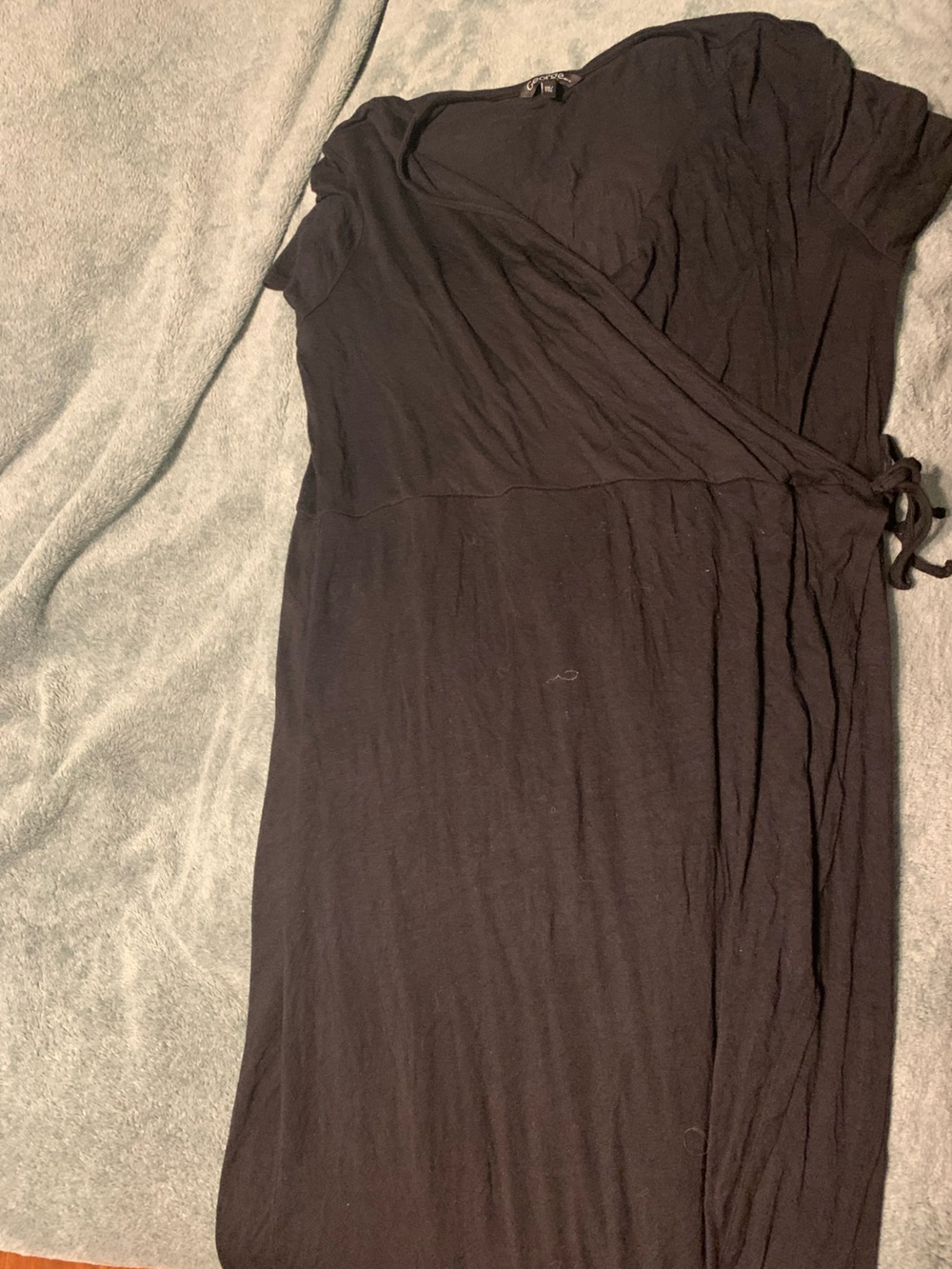 George Black Wrap-Style Dress